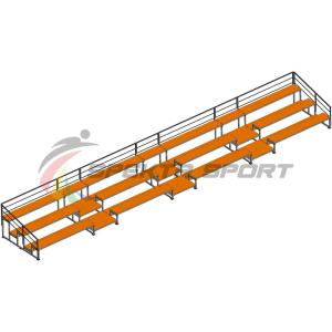 Купить Трибуна для зрителей 3 ряда на 66 мест с перилами в Балашове 