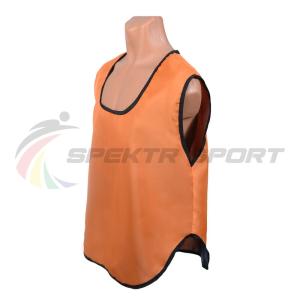 Купить Манишка футбольная односторонняя Spektr Sport оранжевая, р.36-40 в Балашове 